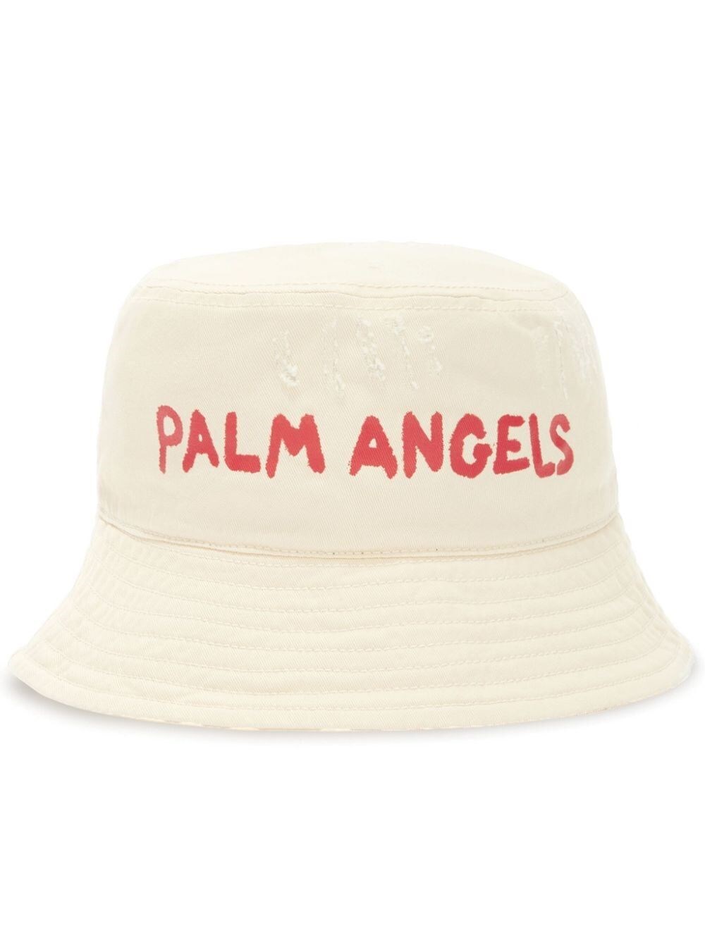 PALM ANGELS LOGO BUCKET HAT