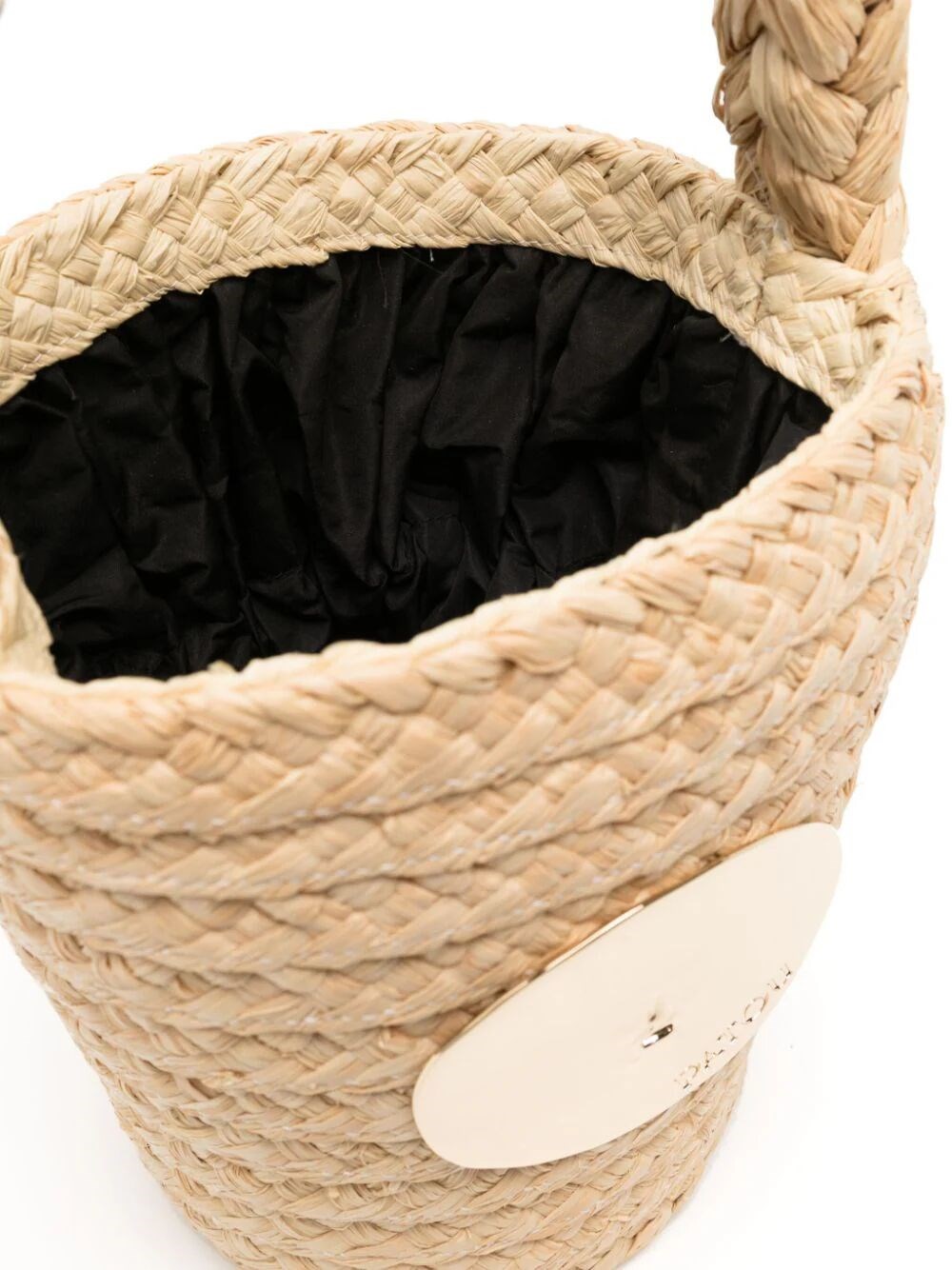 RAFFIA BUCKET BAG