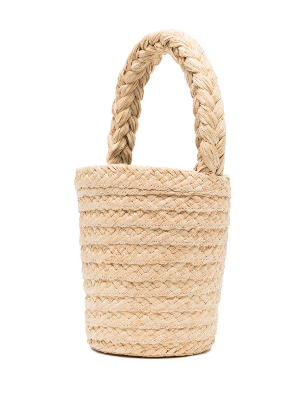 RAFFIA BUCKET BAG