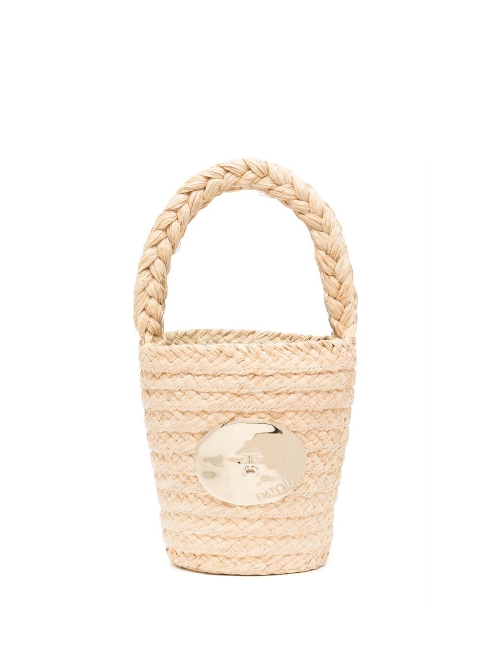 RAFFIA BUCKET BAG