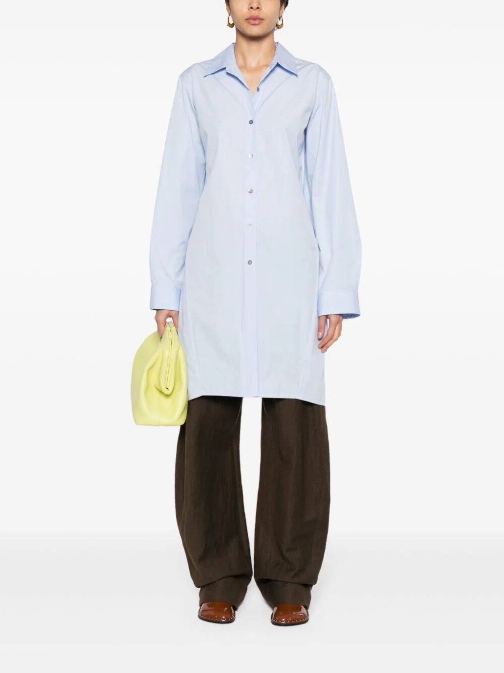 BACK SLIT LONG SHIRT