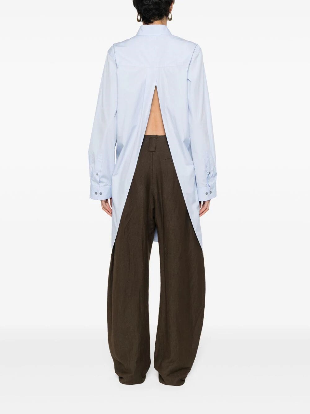 BACK SLIT LONG SHIRT
