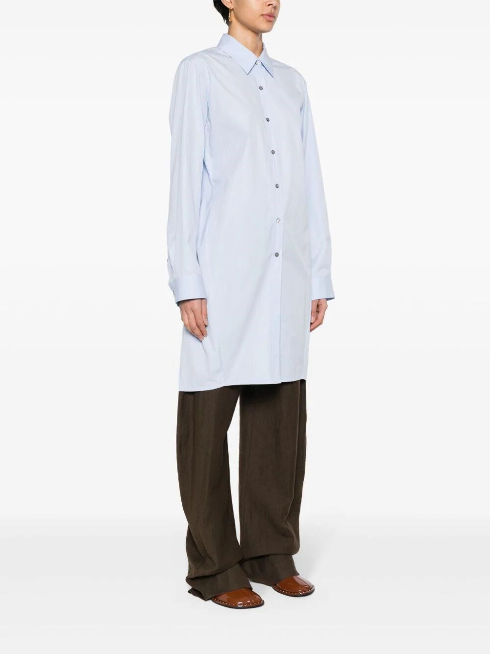 BACK SLIT LONG SHIRT