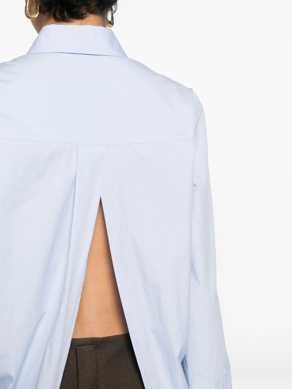 BACK SLIT LONG SHIRT