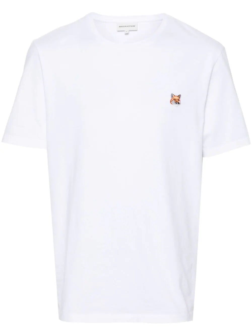 Shop Maison Kitsuné Fox-logo T-shirt In White