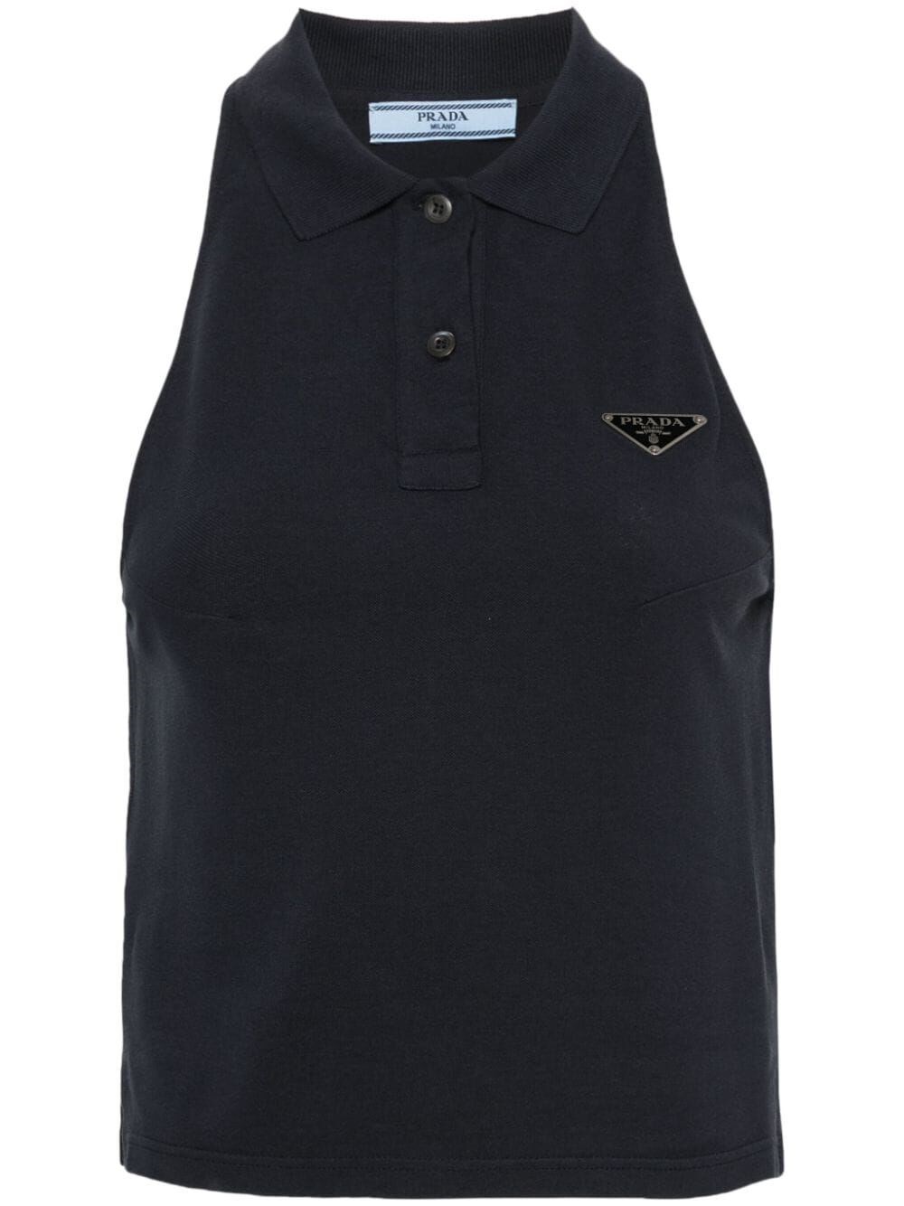 SLEEVELESS POLO TOP