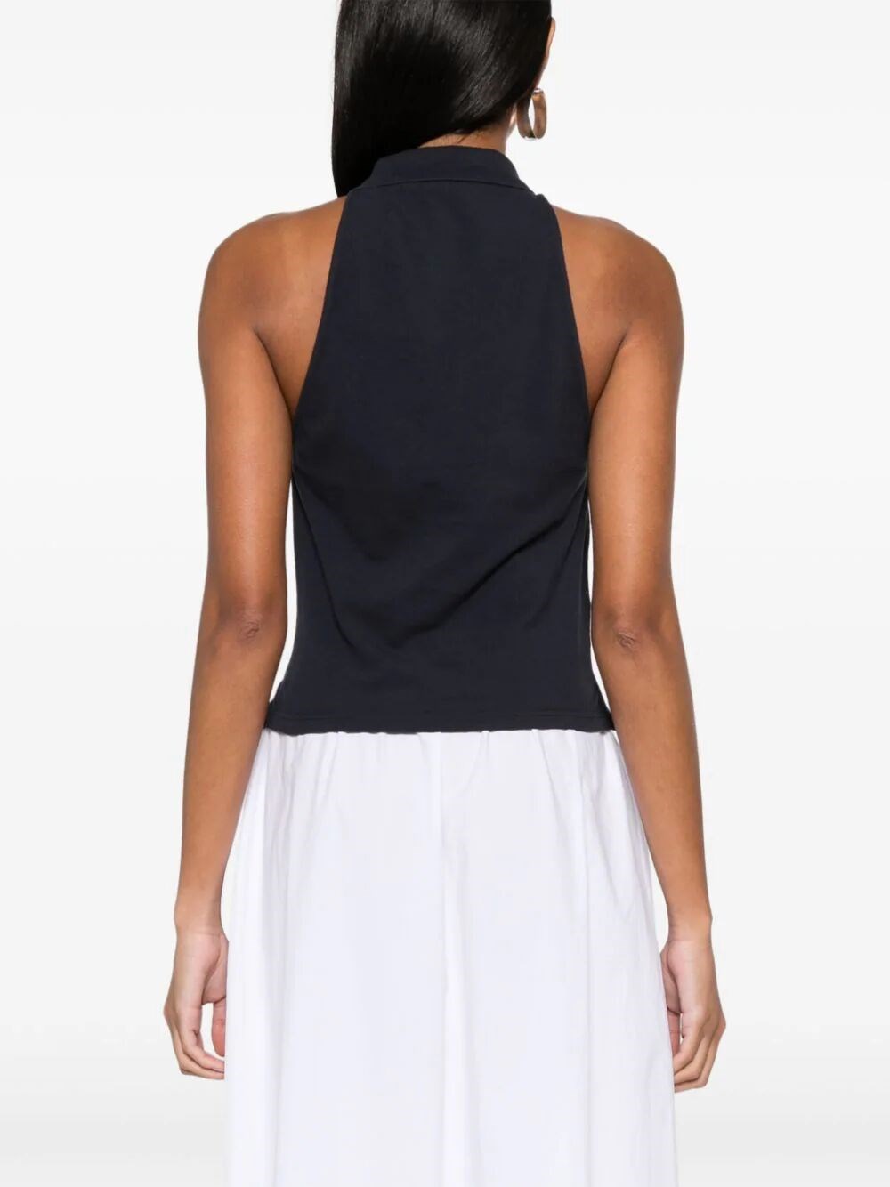 SLEEVELESS POLO TOP