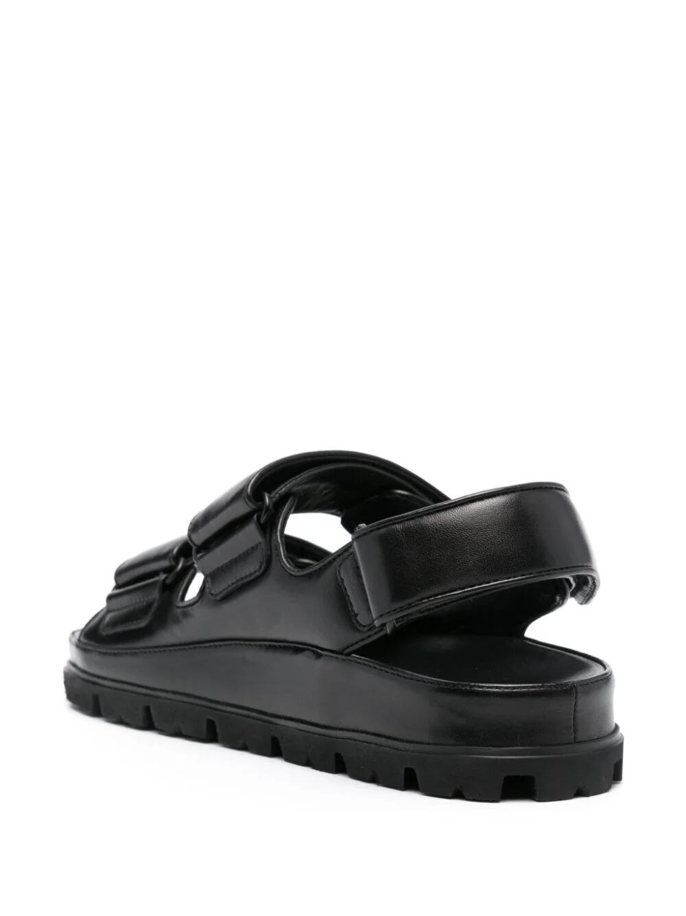 TOUCH-STRAP LEATHER SANDALS