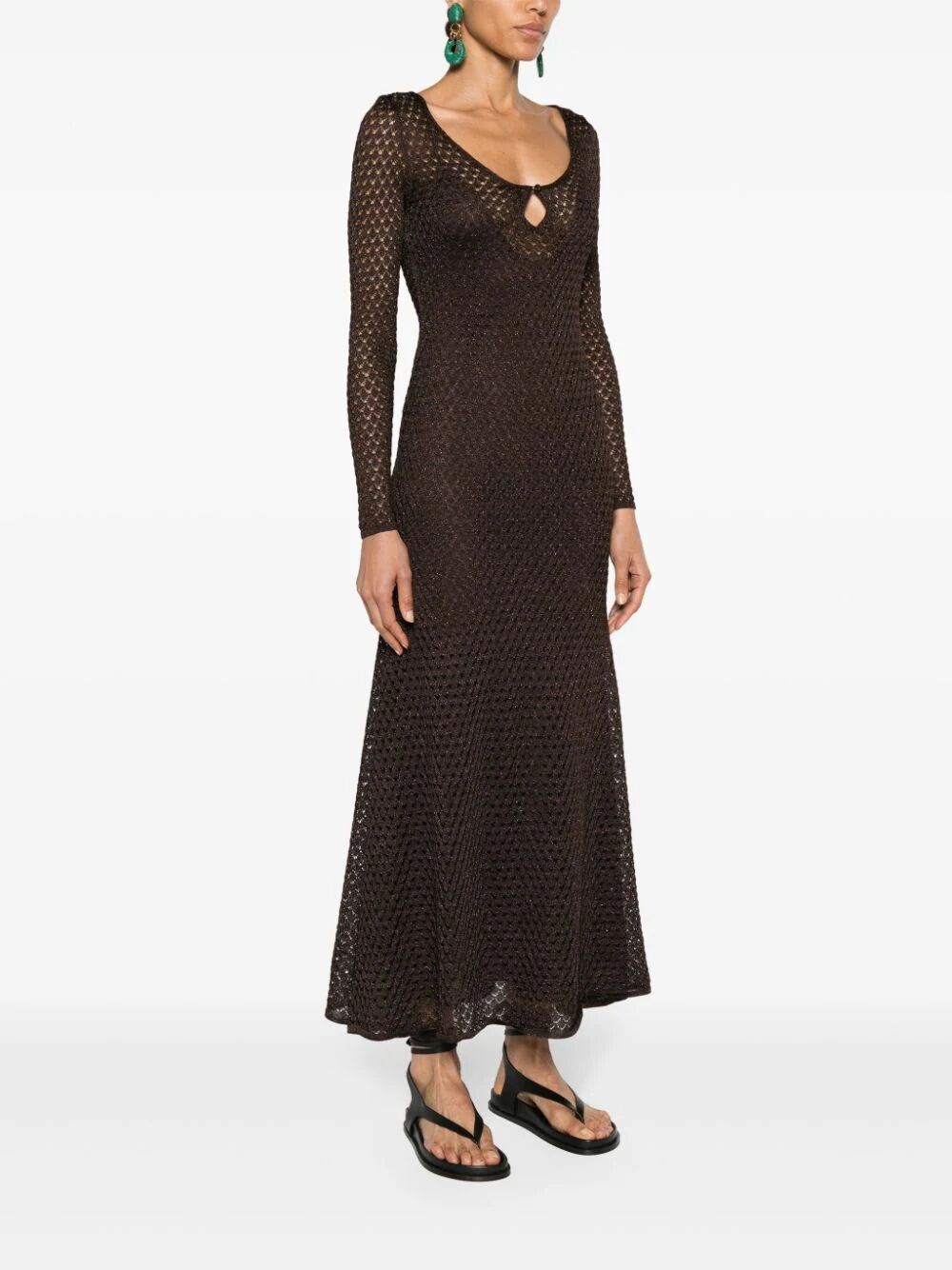 OPENWORK LUREX MAXI DRESS