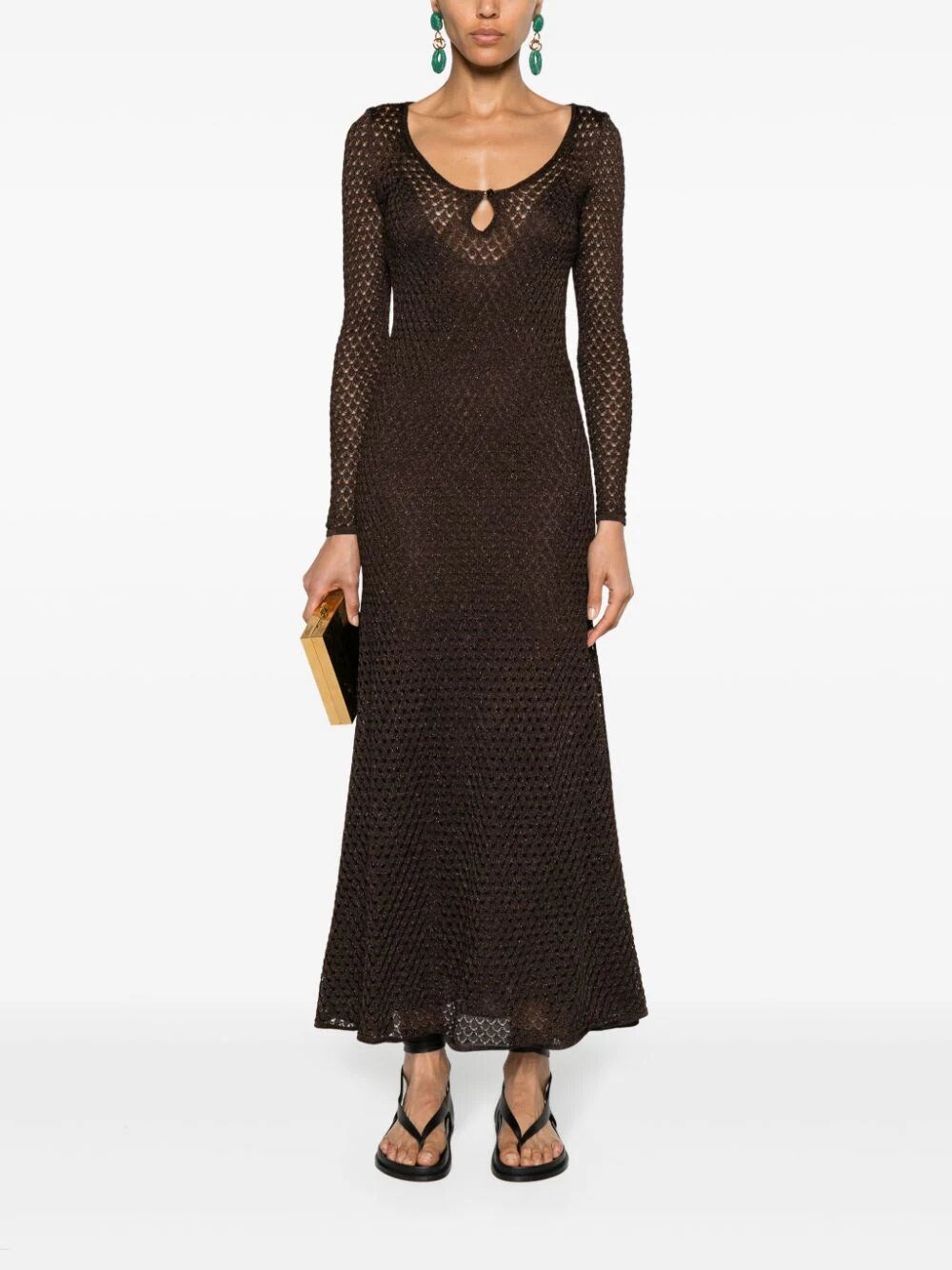 OPENWORK LUREX MAXI DRESS