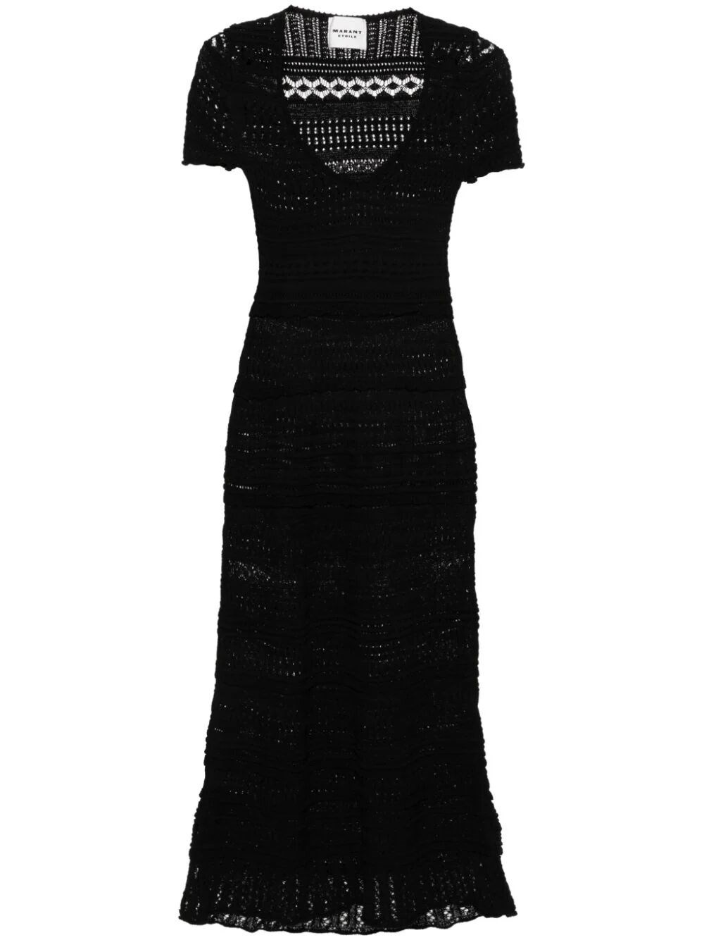 Shop Isabel Marant Étoile Jinny Cotton Maxi Dress In Black