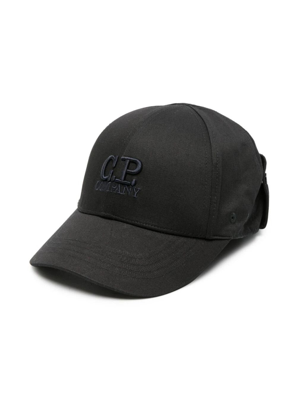 Shop C.p. Company Lens-detailed Baseball Cap In Black