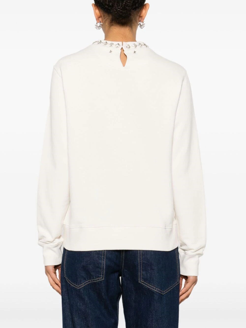 CRYSTAL-EMBELLISHED SWEATSHIRT