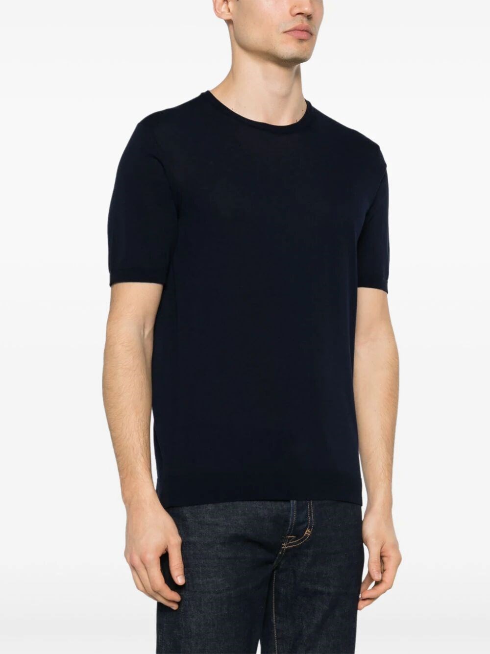 RIBBED COTTON T-SHIRT