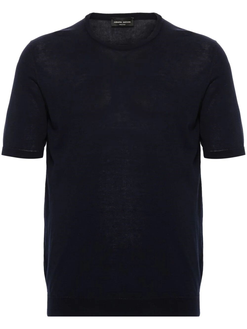 Shop Roberto Collina Ribbed Cotton T-shirt In Blue