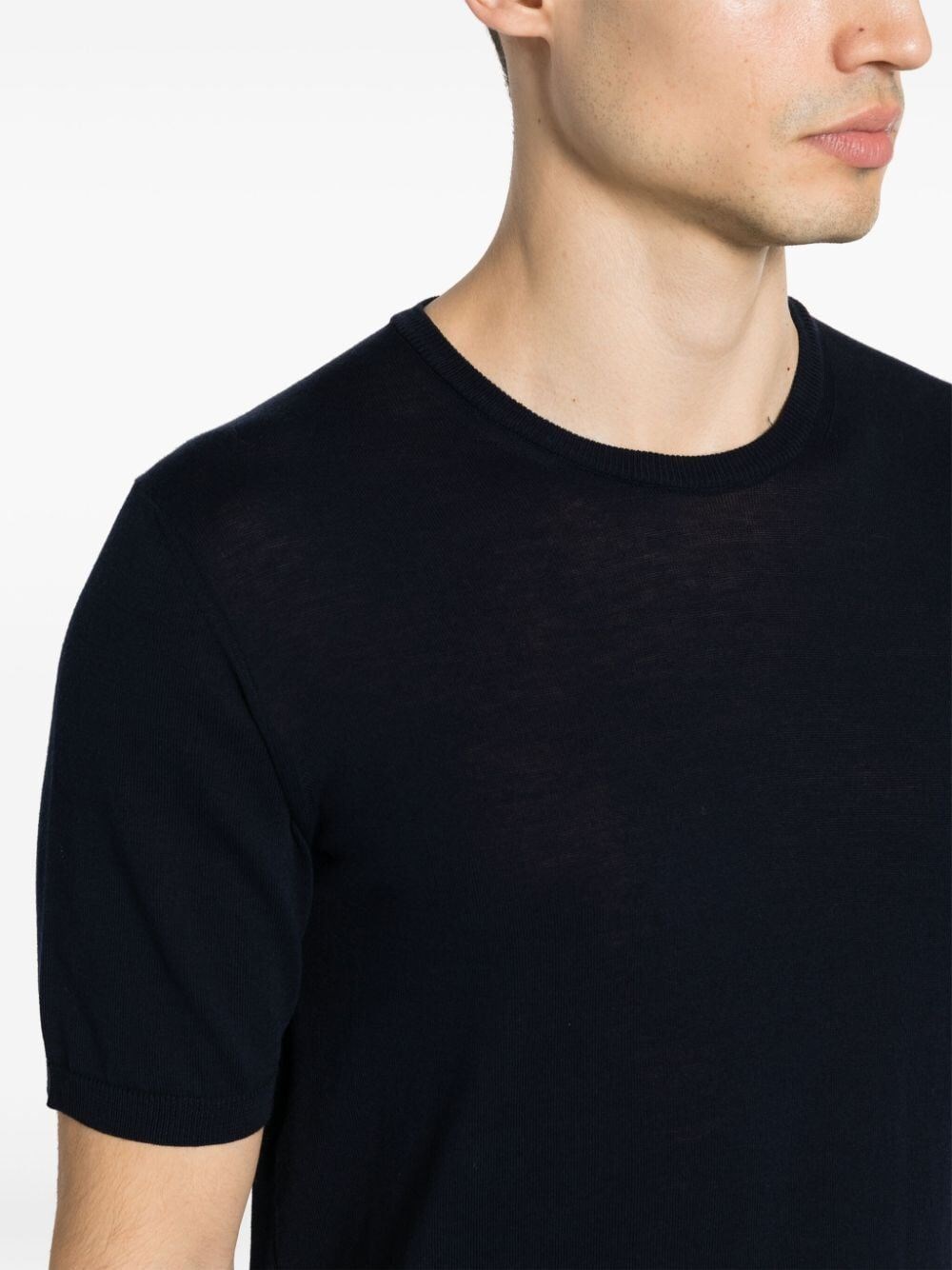 RIBBED COTTON T-SHIRT