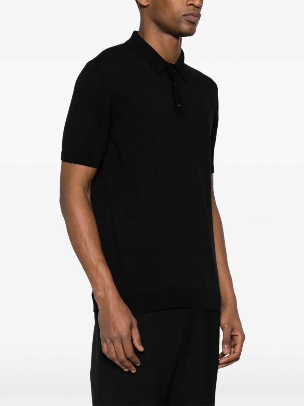 RIBBED COTTON POLO SHIRT