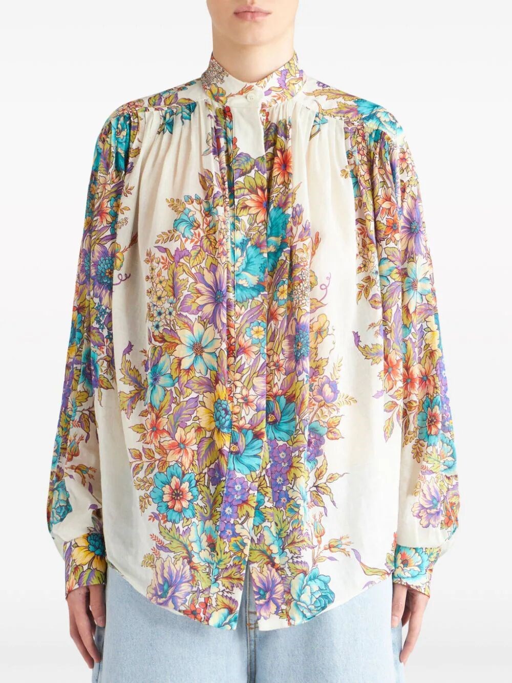 BOUQUET PRINT BLOUSE