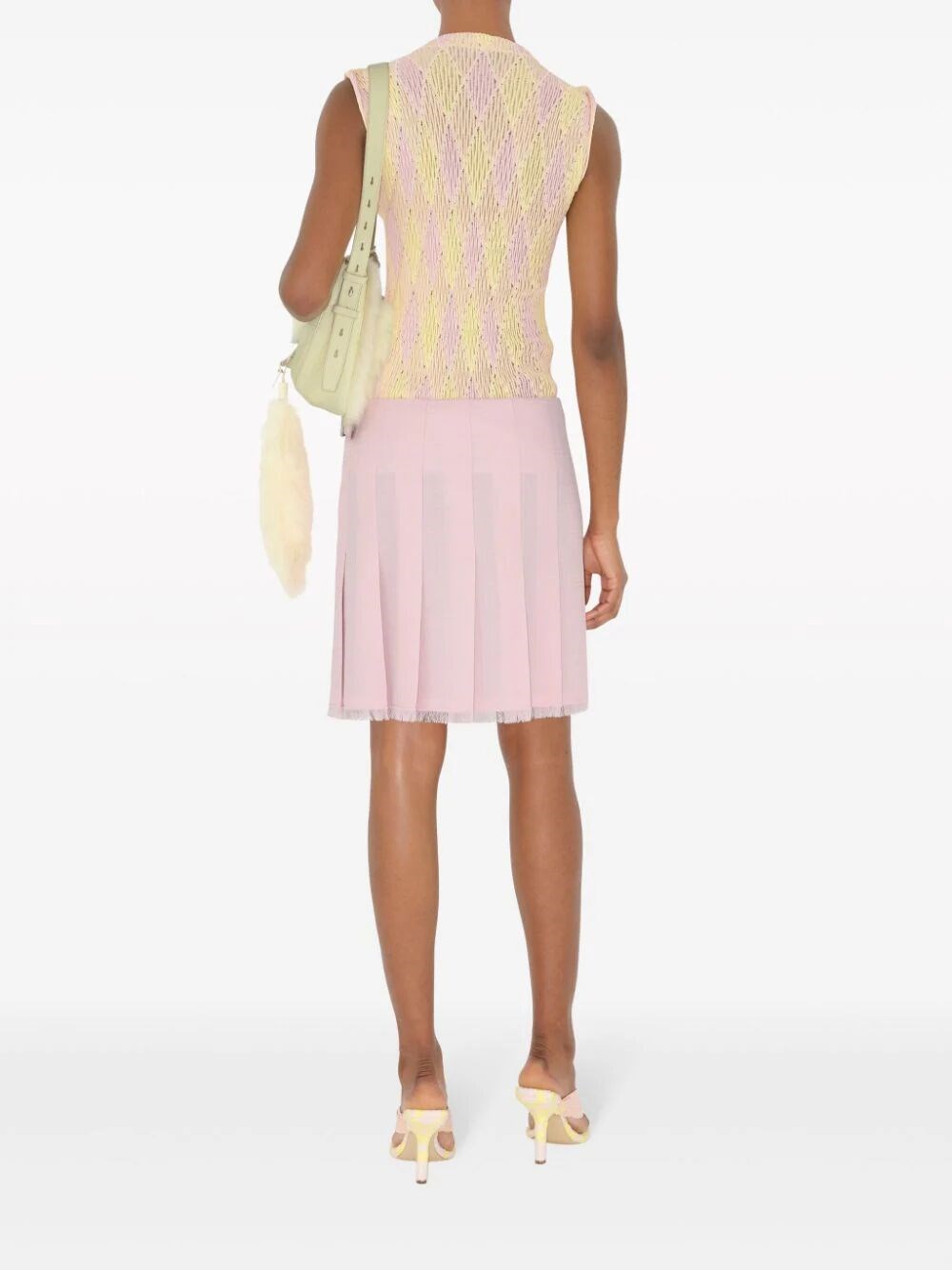 ARGYLE MOTIF SLEEVELESS TOP