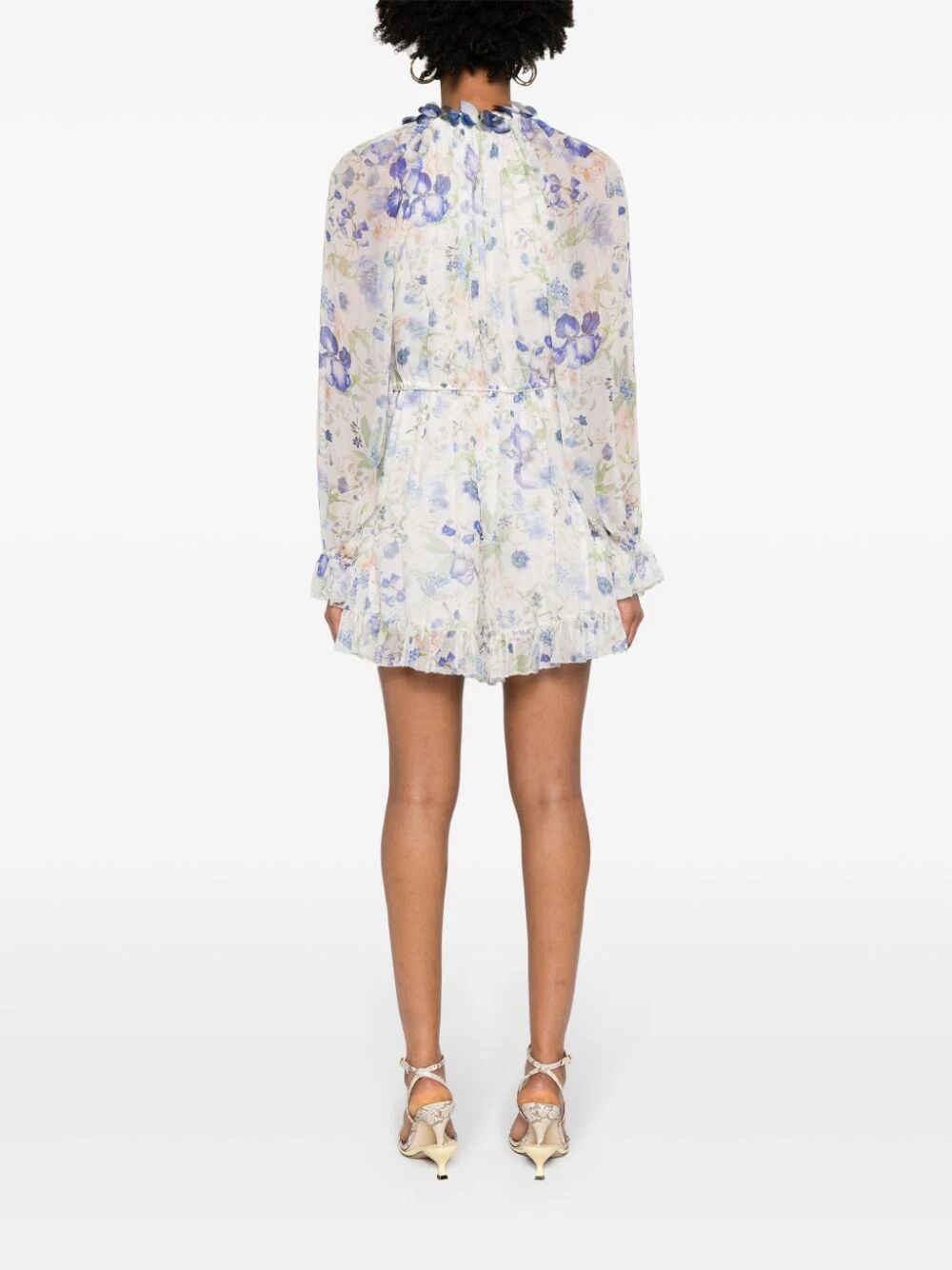 NATURA FLUTTER CHIFFON PLAYSUIT