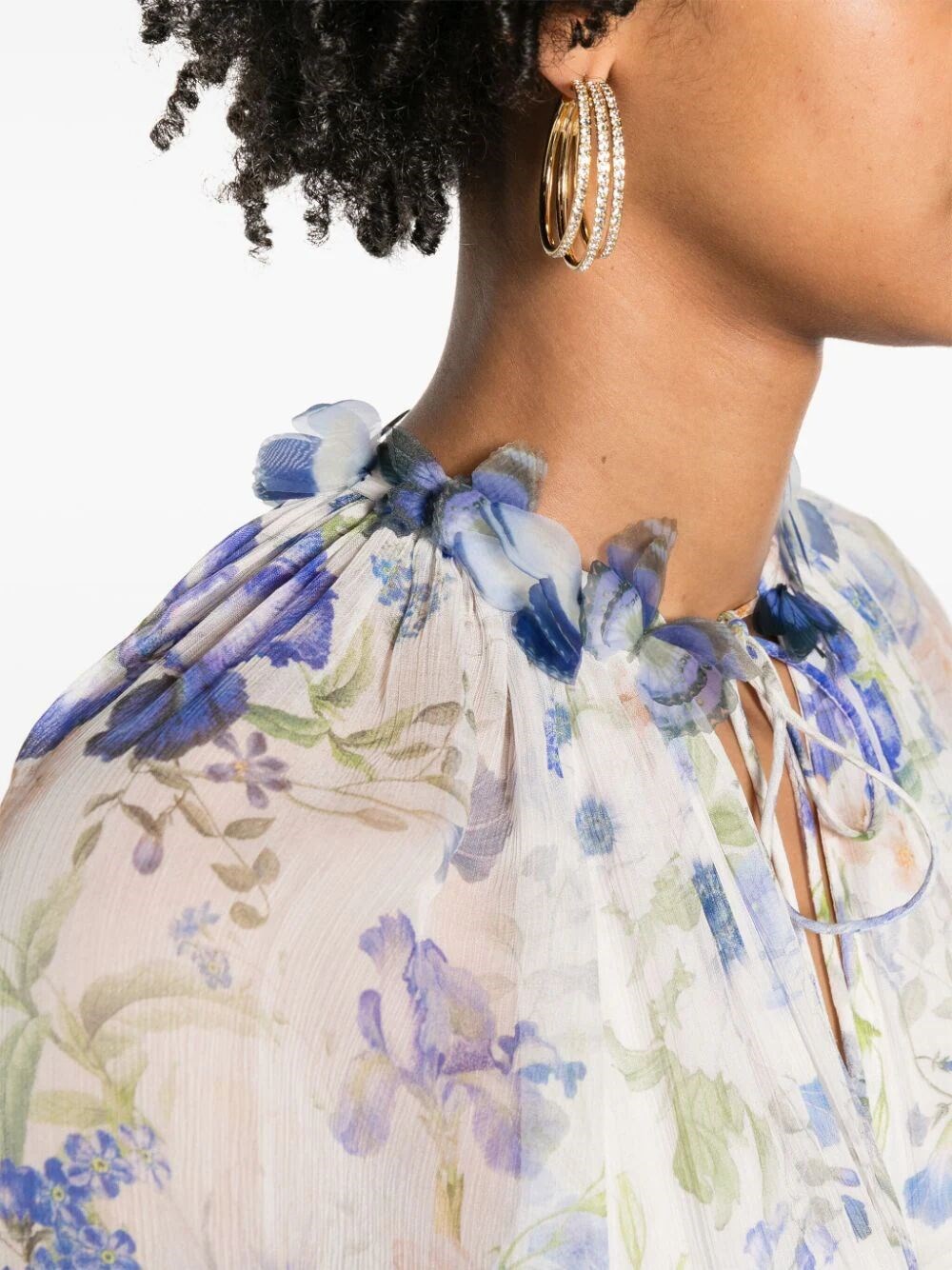 NATURA FLUTTER CHIFFON PLAYSUIT