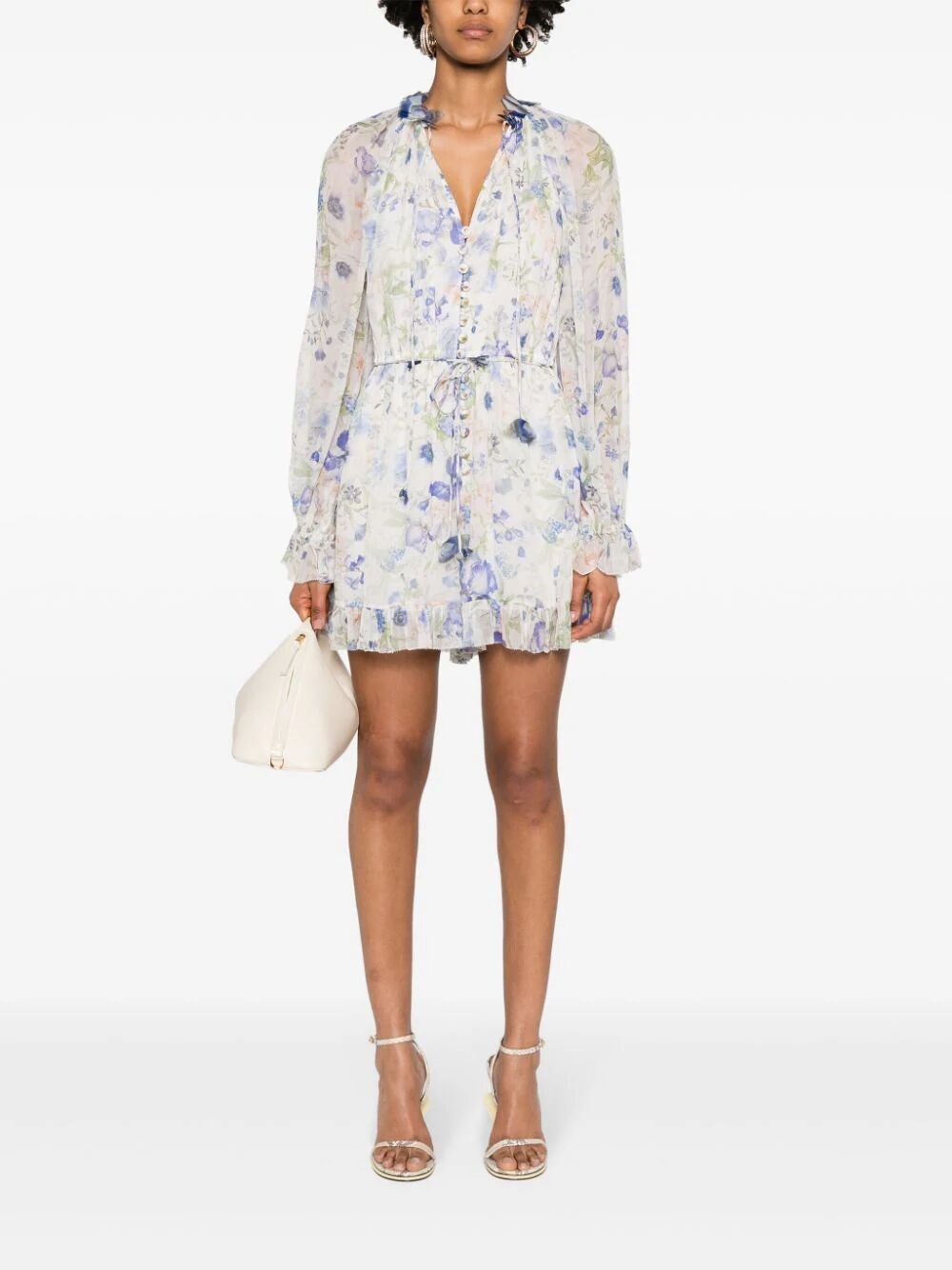 NATURA FLUTTER CHIFFON PLAYSUIT