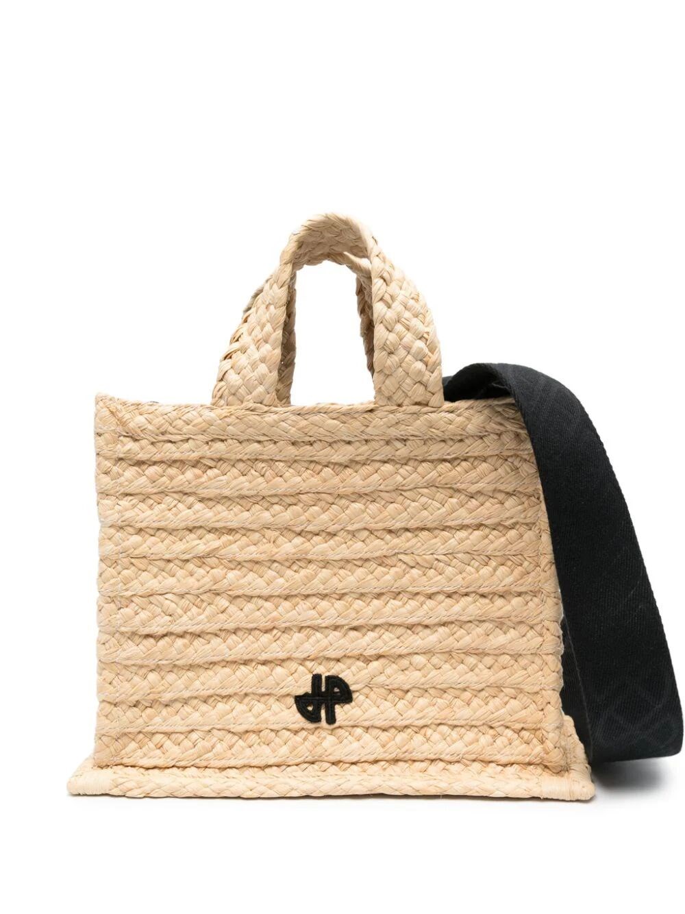 SMALL JP RAFFIA TOTE BAG