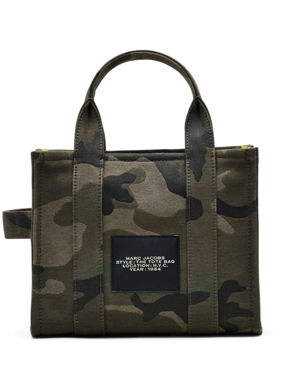 THE CAMO JACQUARD SMALL TOTE BAG
