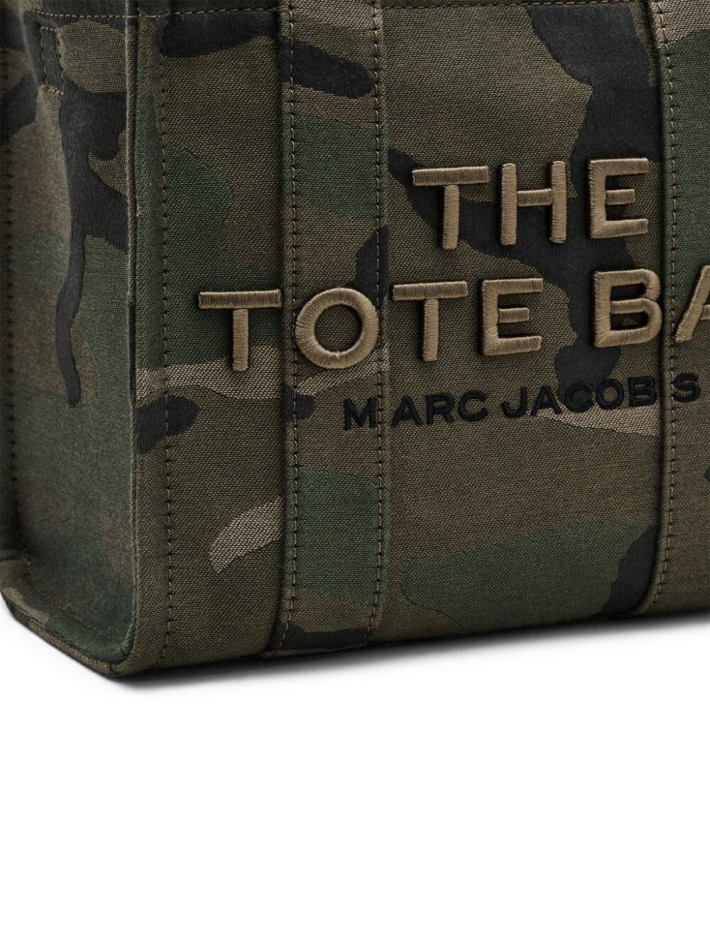 THE CAMO JACQUARD SMALL TOTE BAG