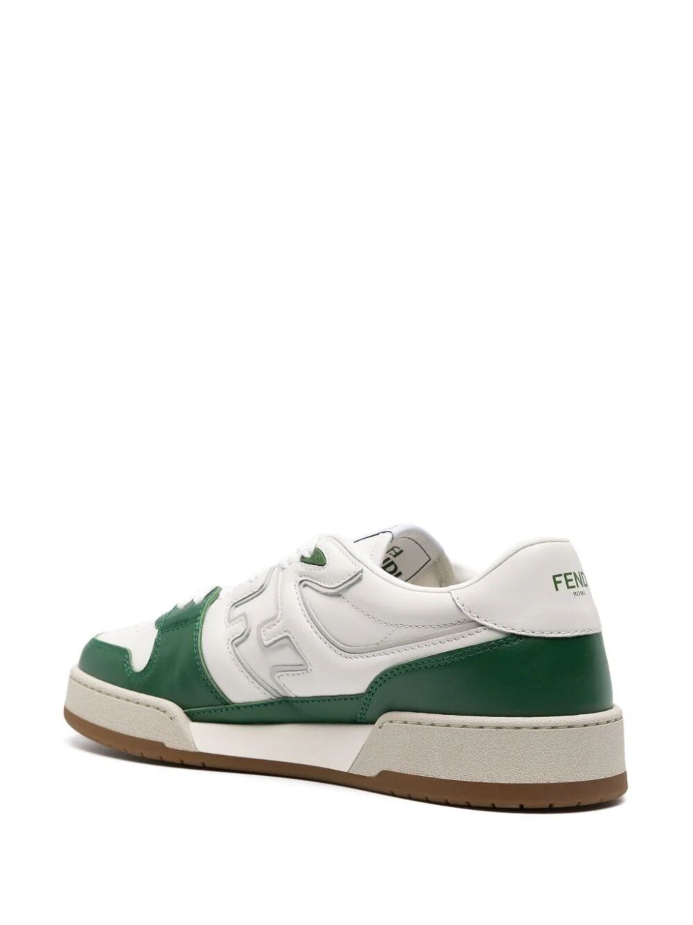 FENDI MATCH LEATHER SNEAKERS