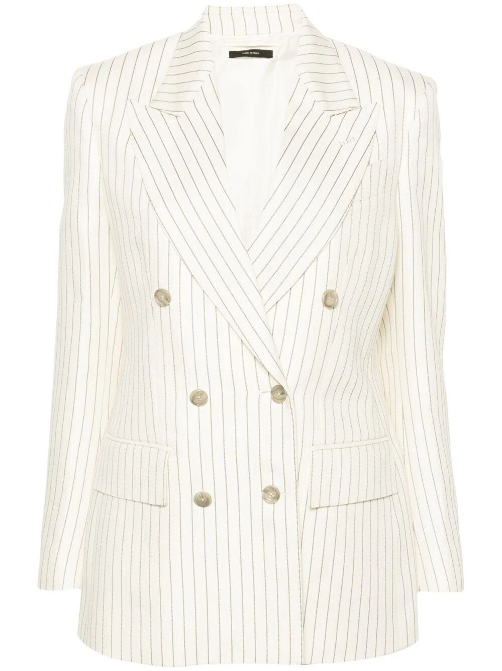 STRIPED WALLIS DOUBLE BREASTED JACKET