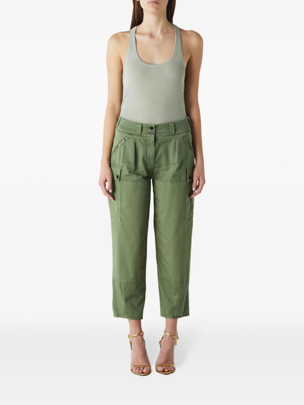 PLEATED CARGO PANTS