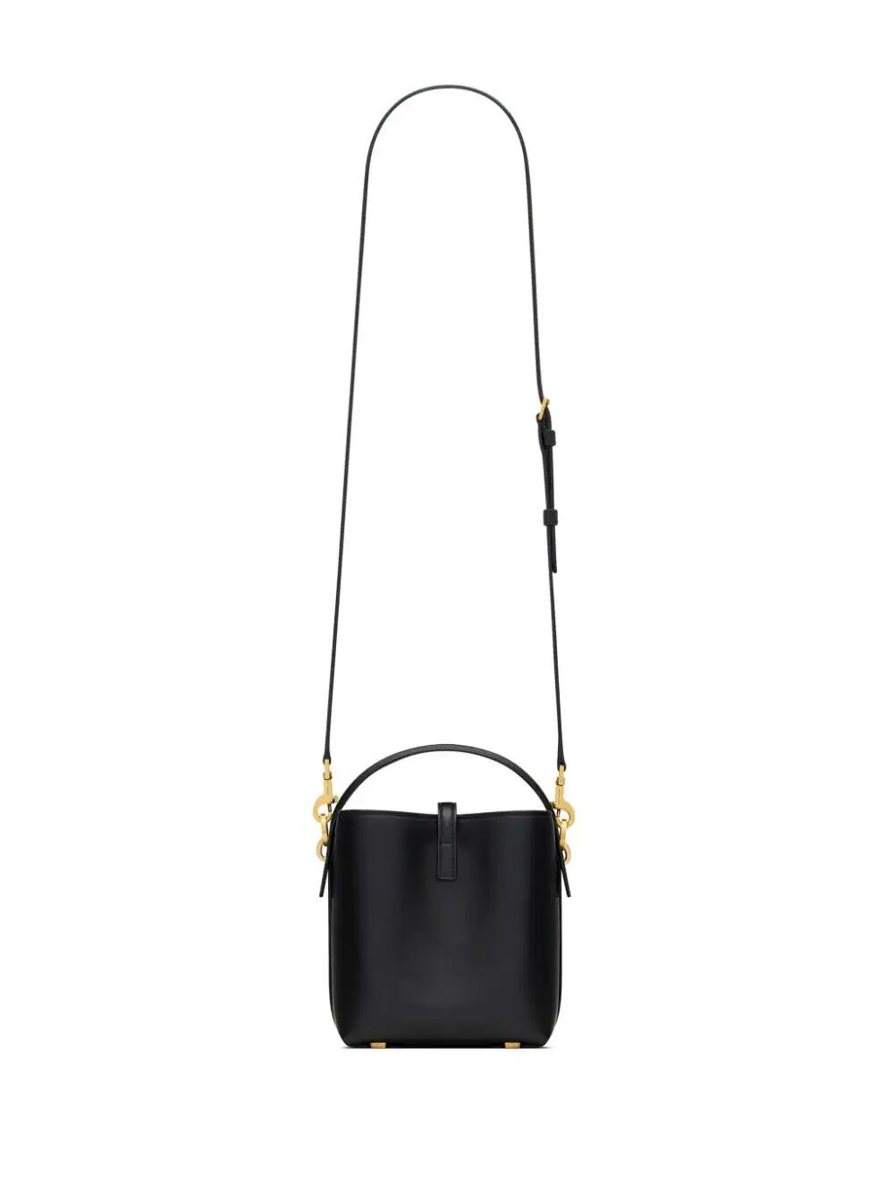 LE 37 MINI SHINY LEATHER BUCKET BAG