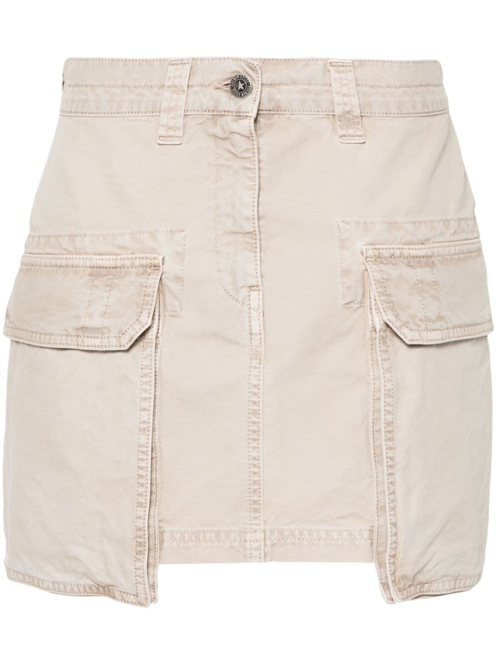 DISTRESSED CARGO SKIRT