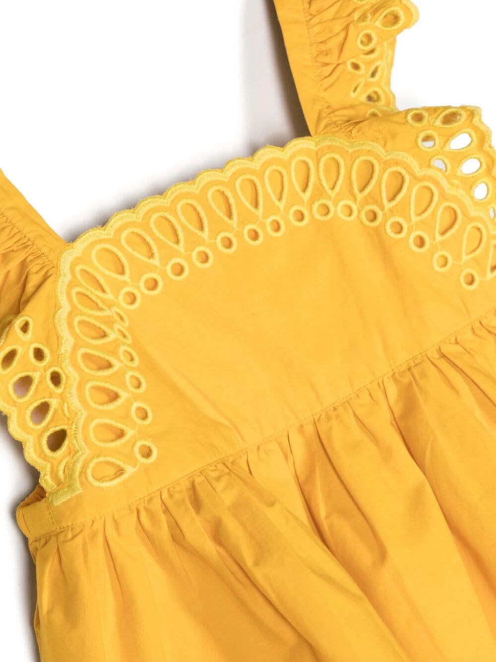 BRODERIE-ANGLAISE FLARED BLOUSE