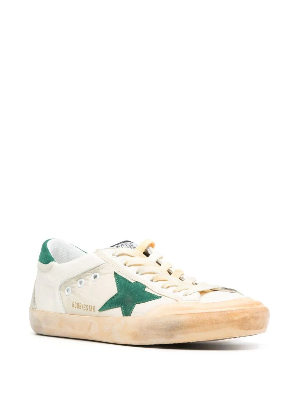 SUPER-STAR DISTRESSED PANELLED SNEAKERS