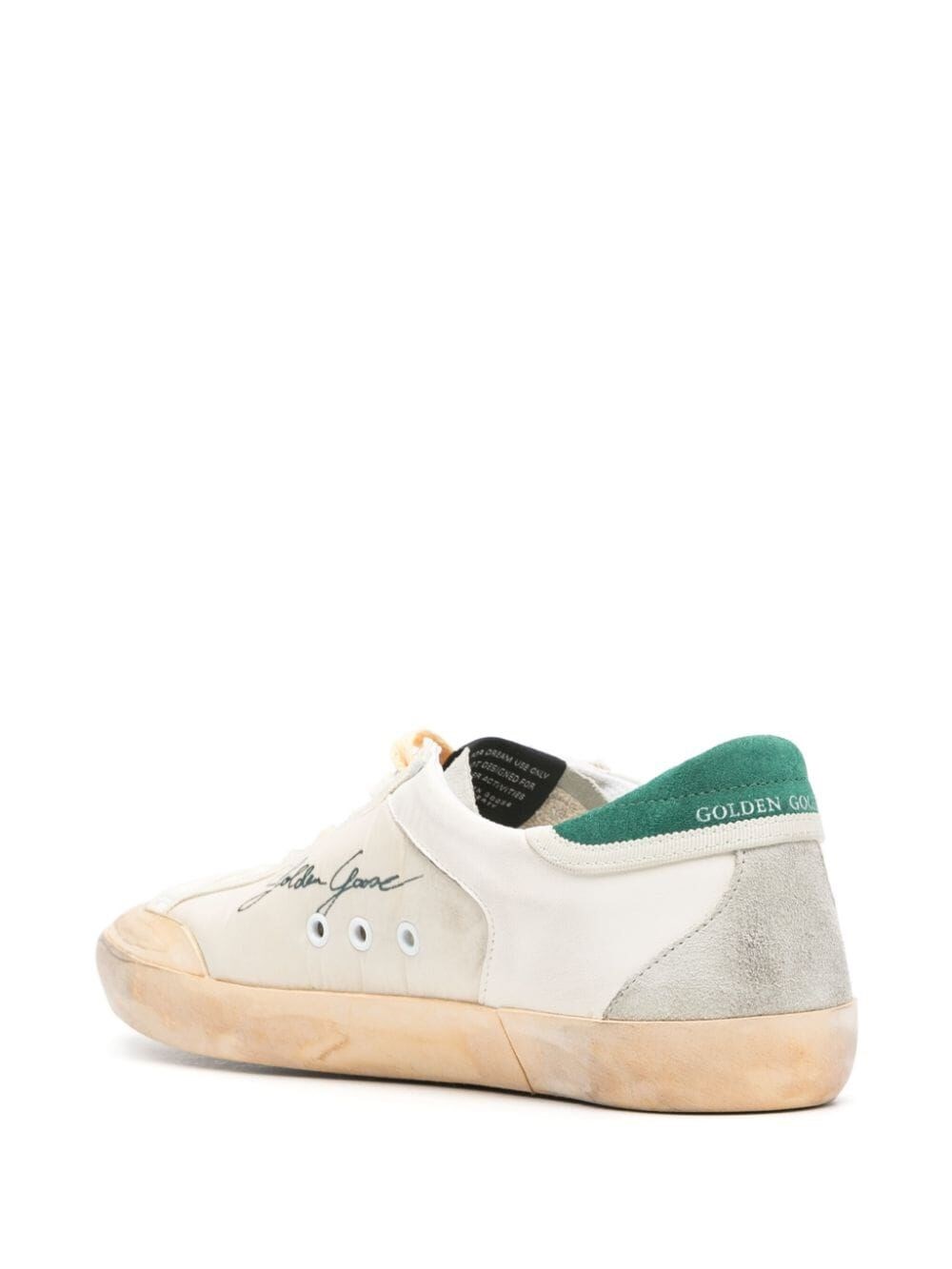 SUPER-STAR DISTRESSED PANELLED SNEAKERS