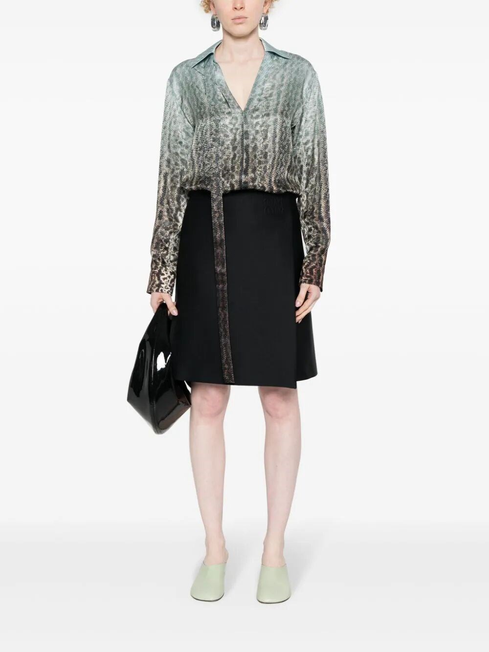 ANIMALIER SILK SHIRT