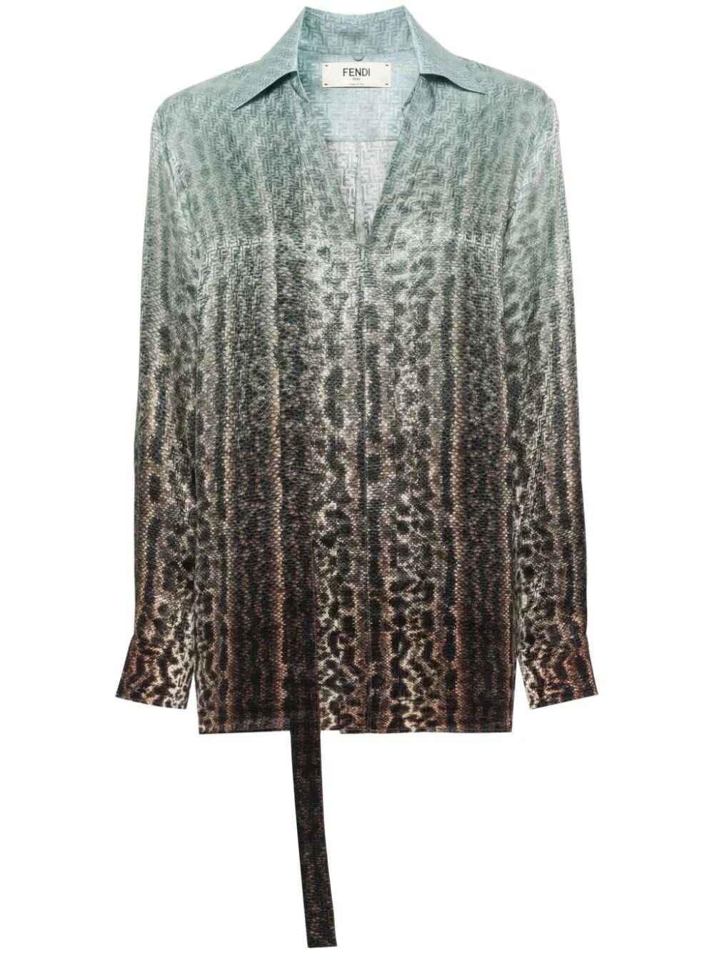 ANIMALIER SILK SHIRT