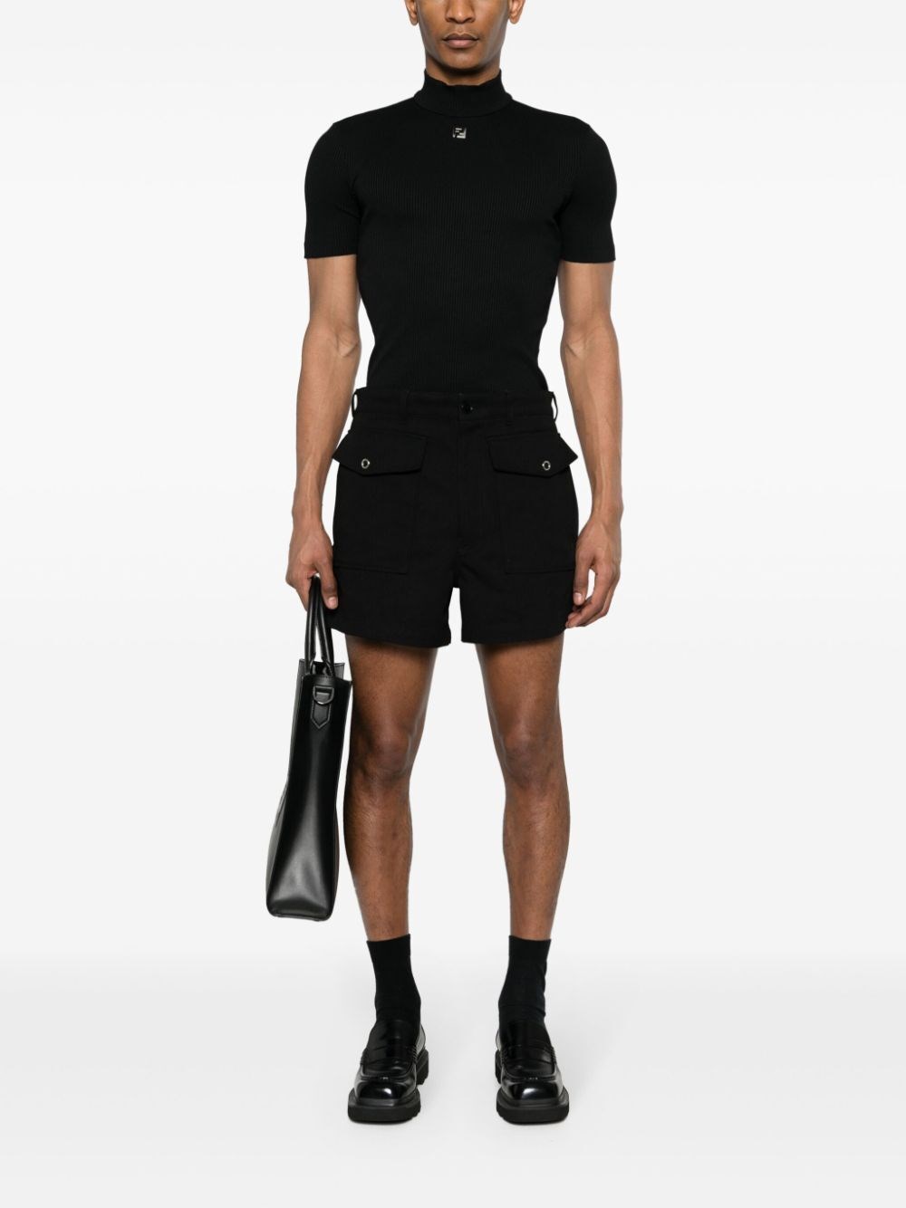 SHORT-SLEEVED JUMPER TURTLENECK