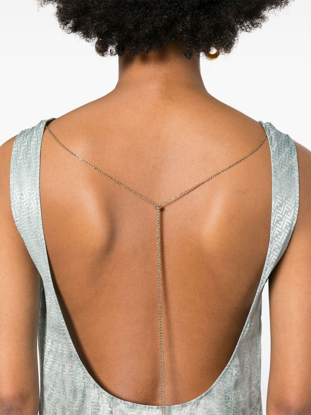 ANIMALIER SLEEVELESS SILK DRESS