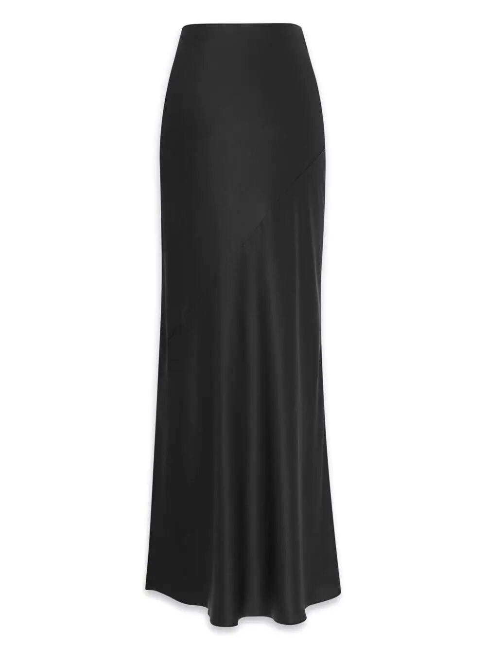 LONG SKIRT IN SILK SATIN CREPE