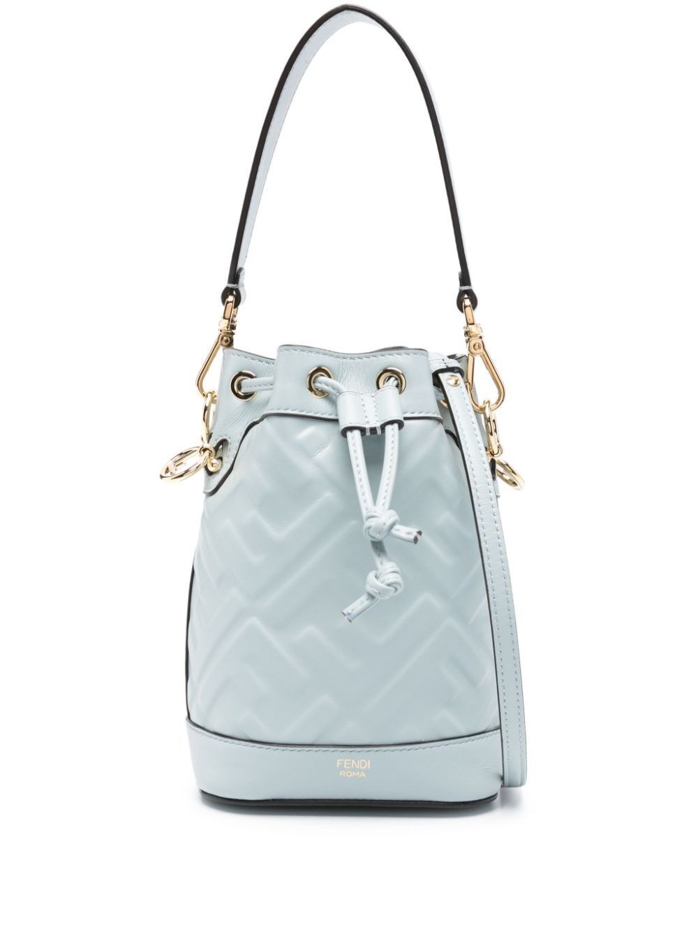 Shop Fendi Mon Tresor Mini-bag With Ff Motif In Blue