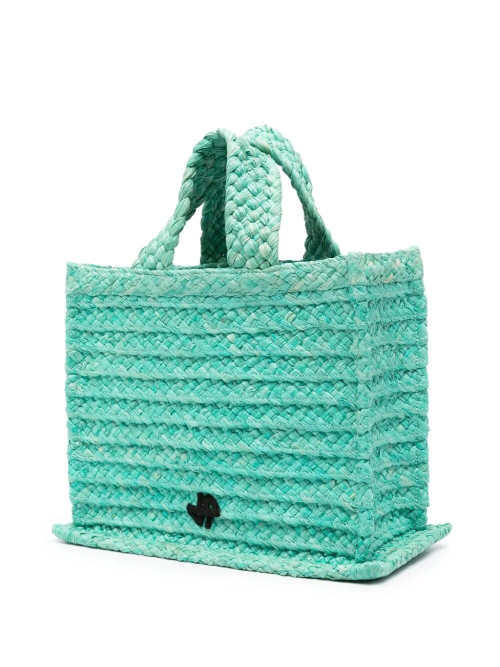 SMALL JP RAFFIA TOTE BAG