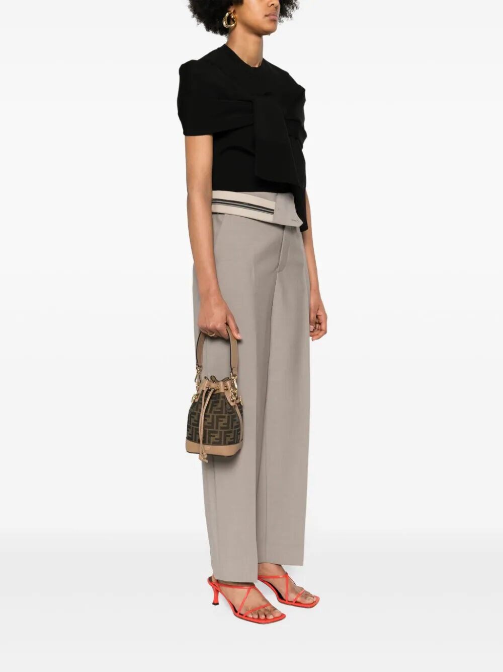 MON TRESOR FF MINI BUCKET BAG