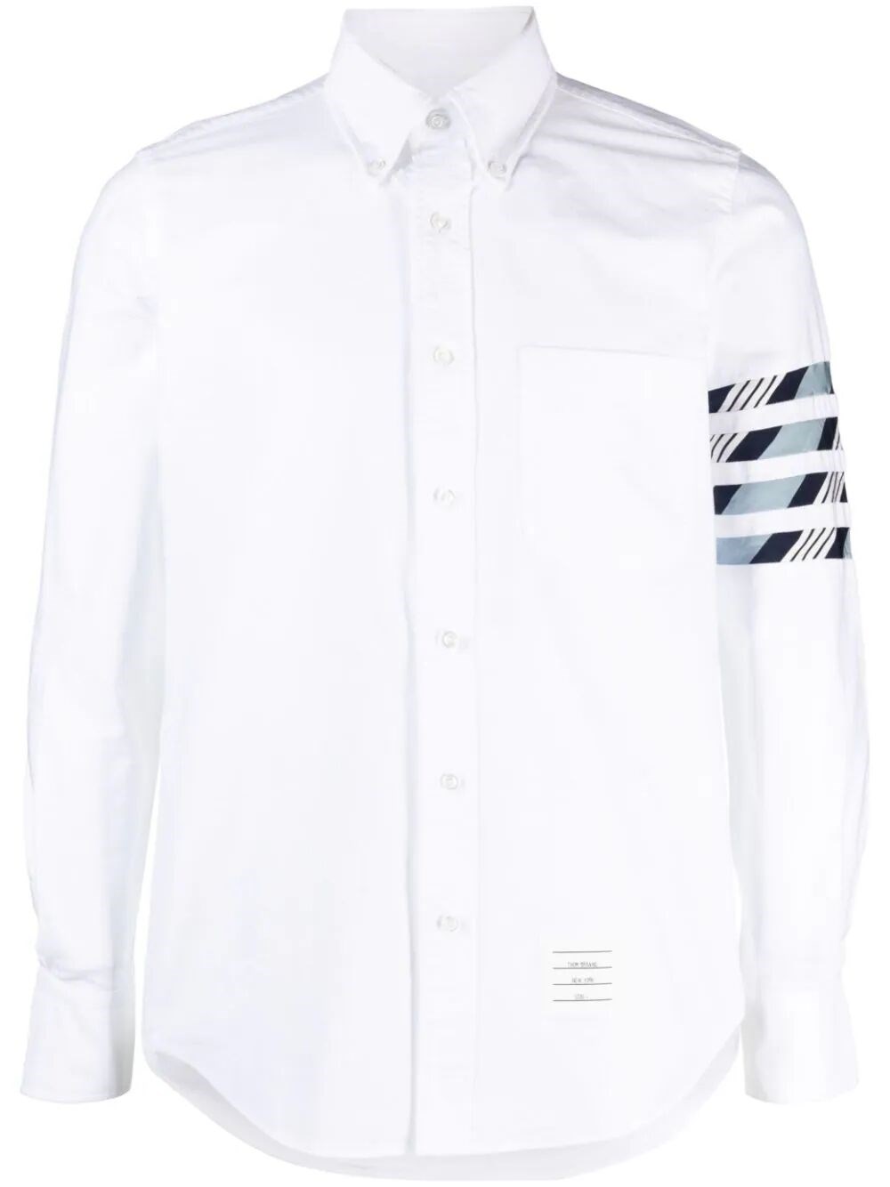 Shop Thom Browne Cotton 4-bar Shirt In White