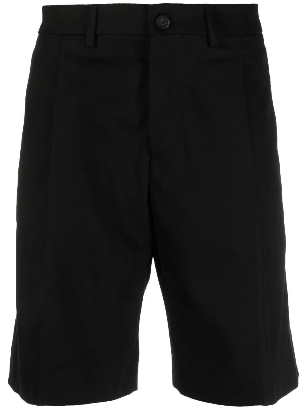 Shop Golden Goose Cotton Chino Shorts In Black