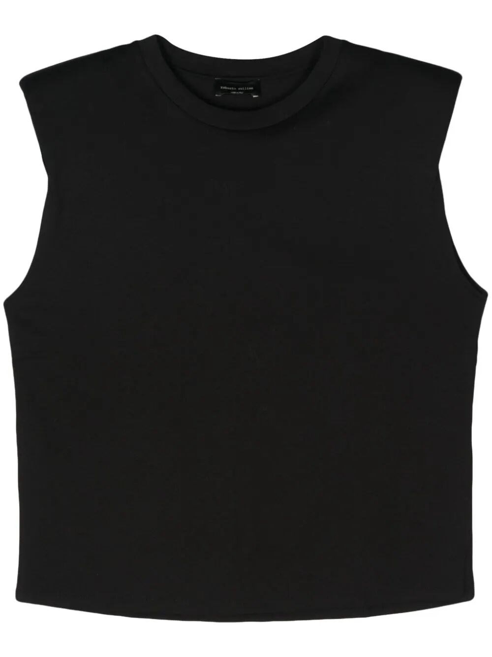 SHOULDER-PADS CROPPED TANK TOP