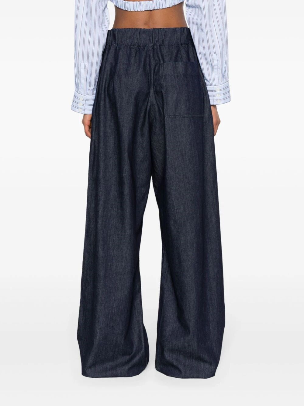 WIDE LEG PLEATED PANTS