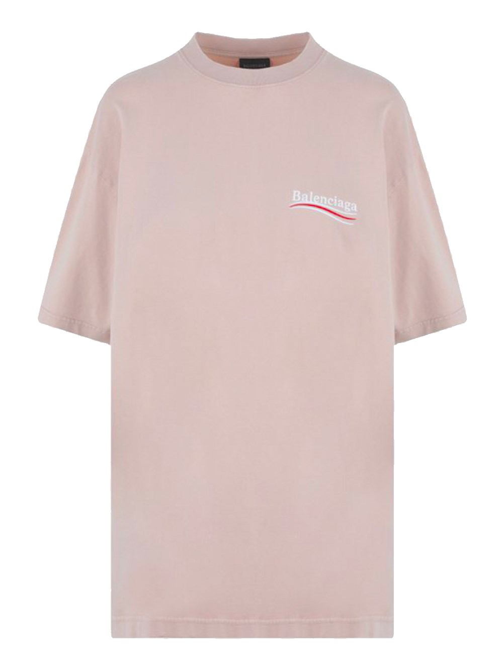 Shop Balenciaga Logo T-shirt In Pink & Purple